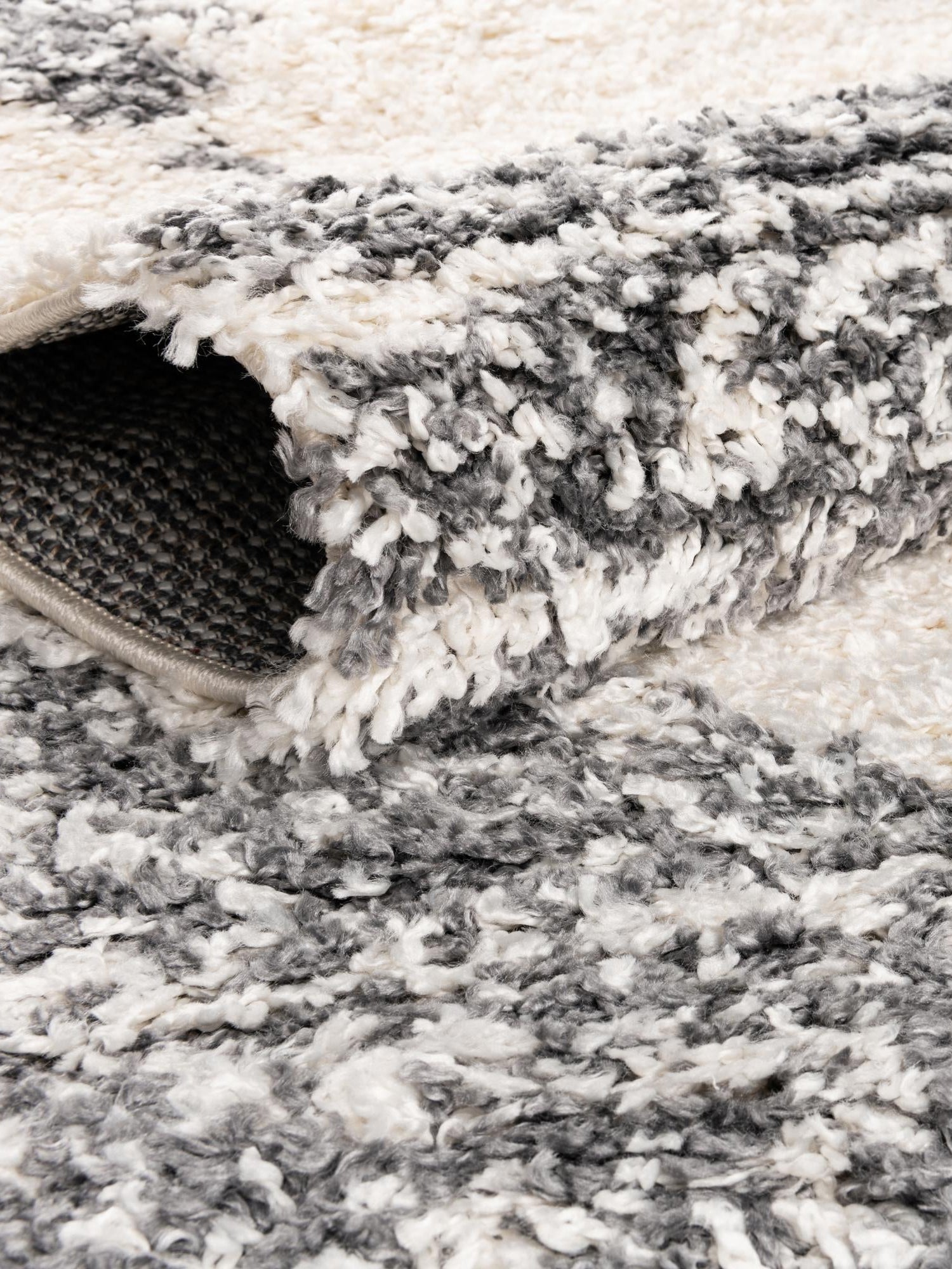 White 3' 3 x 3' 3 Serenity Shag Round Area Rug Thick Soft Touch Fluffy & Plush Shaggy Pile Carpet for Living Rooms, Kitchen, Bedrooms, Office, Dorms for Sale at Rug Engine