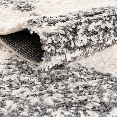 White 7' x 7' Serenity Shag Round Area Rug Thick Soft Touch Fluffy & Plush Shaggy Pile Carpet for Living Rooms, Kitchen, Bedrooms, Office, Dorms for Sale at Rug Engine