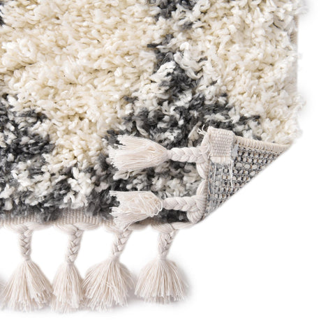 White 7' 10 x 7' 10 Serenity Shag Square Area Rug Thick Soft Touch Fluffy & Plush Shaggy Pile Carpet for Living Rooms, Kitchen, Bedrooms, Office, Dorms for Sale at Rug Engine