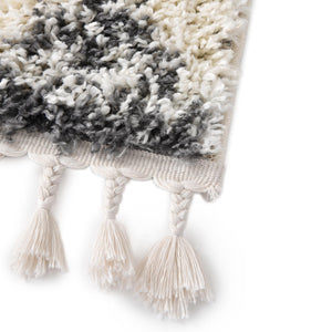 White 2' 7 x 12' Serenity Shag Runner Area Rug Thick Soft Touch Fluffy & Plush Shaggy Pile