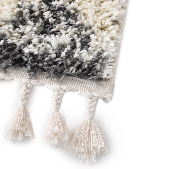 White 2' 7 x 12' Serenity Shag Runner Area Rug Thick Soft Touch Fluffy & Plush Shaggy Pile