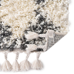 White 2' 7 x 12' Serenity Shag Runner Area Rug Thick Soft Touch Fluffy & Plush Shaggy Pile