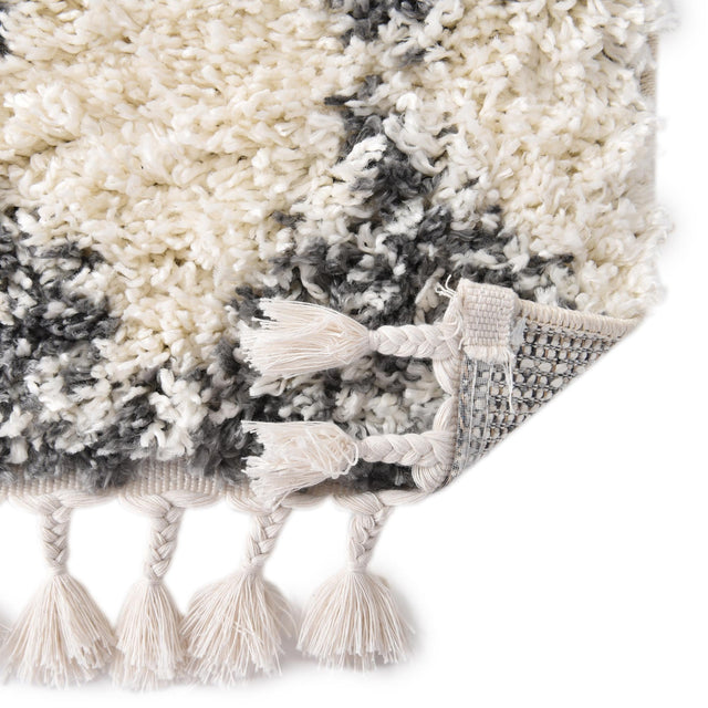 White 2' 7 x 12' Serenity Shag Runner Area Rug Thick Soft Touch Fluffy & Plush Shaggy Pile