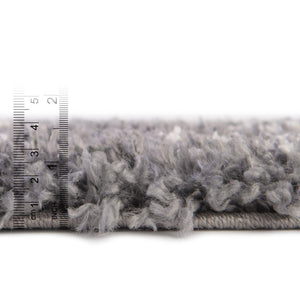 Gray 9' x 12' Serenity Shag Rectangle Area Rug Thick Soft Touch Fluffy & Plush Shaggy Pile Carpet for Living Rooms, Kitchen, Bedrooms, Office, Dorms for Sale at Rug Engine