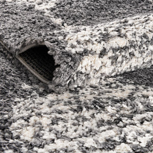 Gray 7' 10 x 10' Serenity Shag Rectangle Area Rug Thick Soft Touch Fluffy & Plush Shaggy Pile