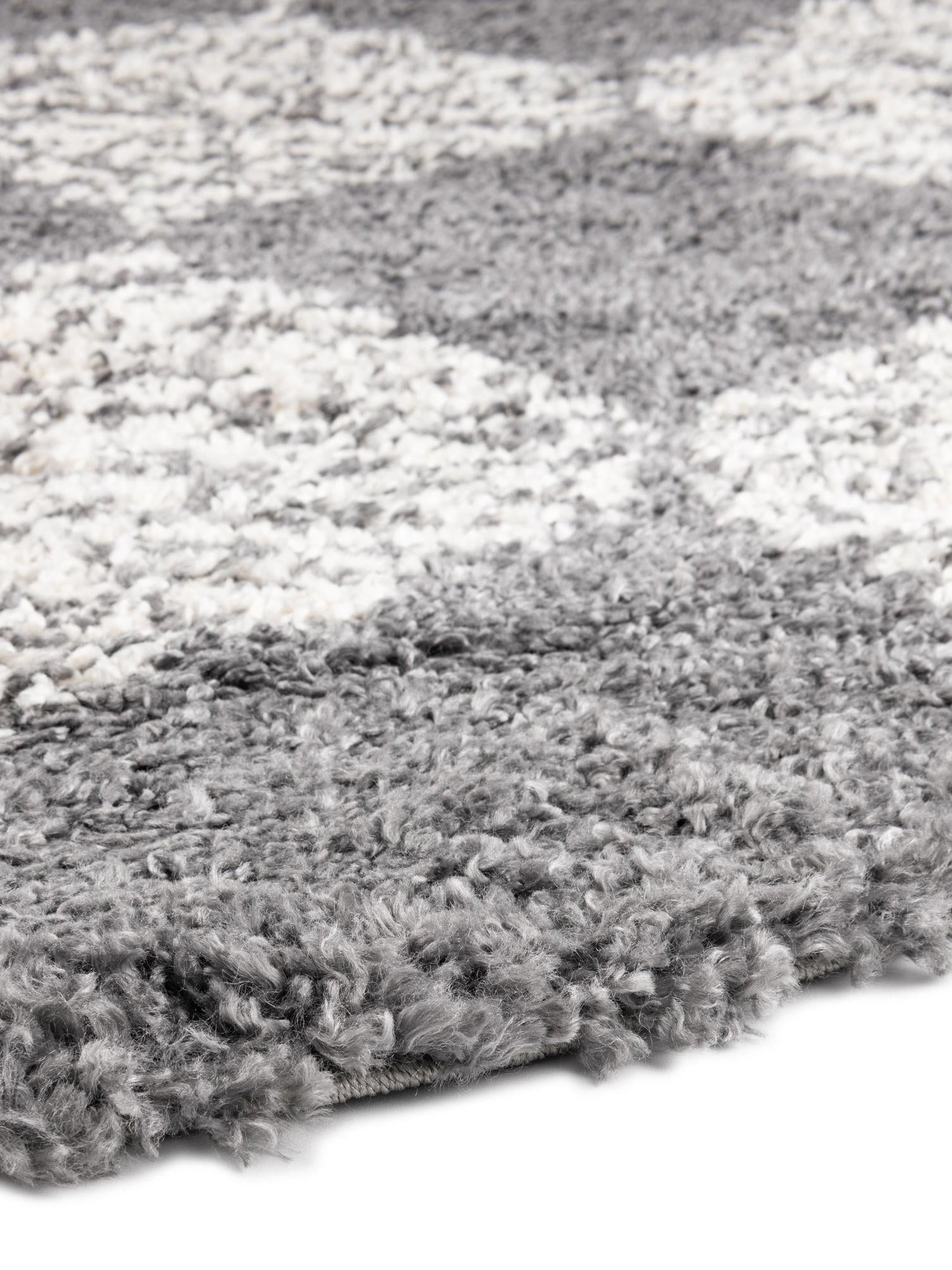 Gray 7' x 7' Serenity Shag Round Area Rug Thick Soft Touch Fluffy & Plush Shaggy Pile Carpet for Living Rooms, Kitchen, Bedrooms, Office, Dorms for Sale at Rug Engine