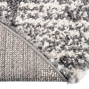 Gray 5' 3 x 5' 3 Serenity Shag Round Area Rug Thick Soft Touch Fluffy & Plush Shaggy Pile