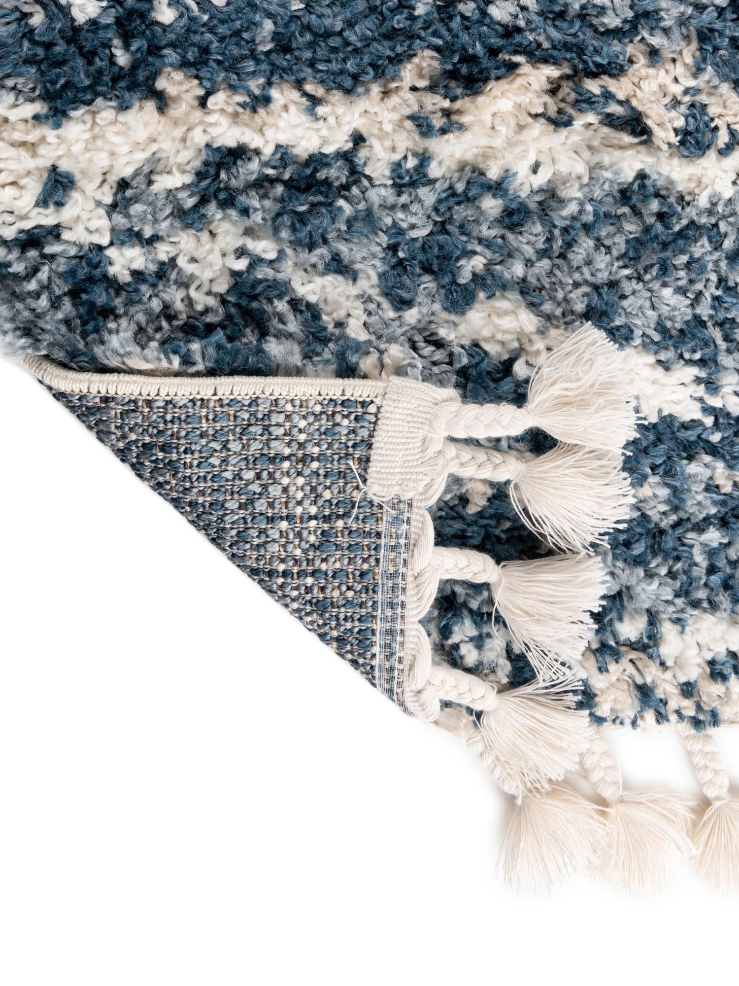 Blue 10' x 10' Serenity Shag Square Area Rug Thick Soft Touch Fluffy & Plush Shaggy Pile Carpet for Living Rooms, Kitchen, Bedrooms, Office, Dorms for Sale at Rug Engine