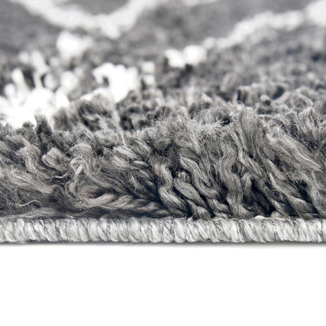 Gray 7' 10 x 10' Serenity Shag Rectangle Area Rug Thick Soft Touch Fluffy & Plush Shaggy Pile Carpet for Living Rooms, Kitchen, Bedrooms, Office, Dorms for Sale at Rug Engine