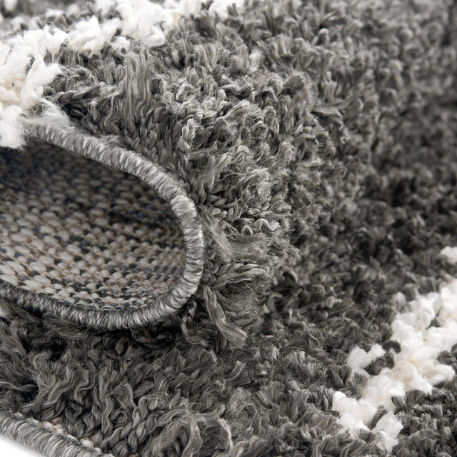 Gray 4' x 6' Serenity Shag Rectangle Area Rug Thick Soft Touch Fluffy & Plush Shaggy Pile