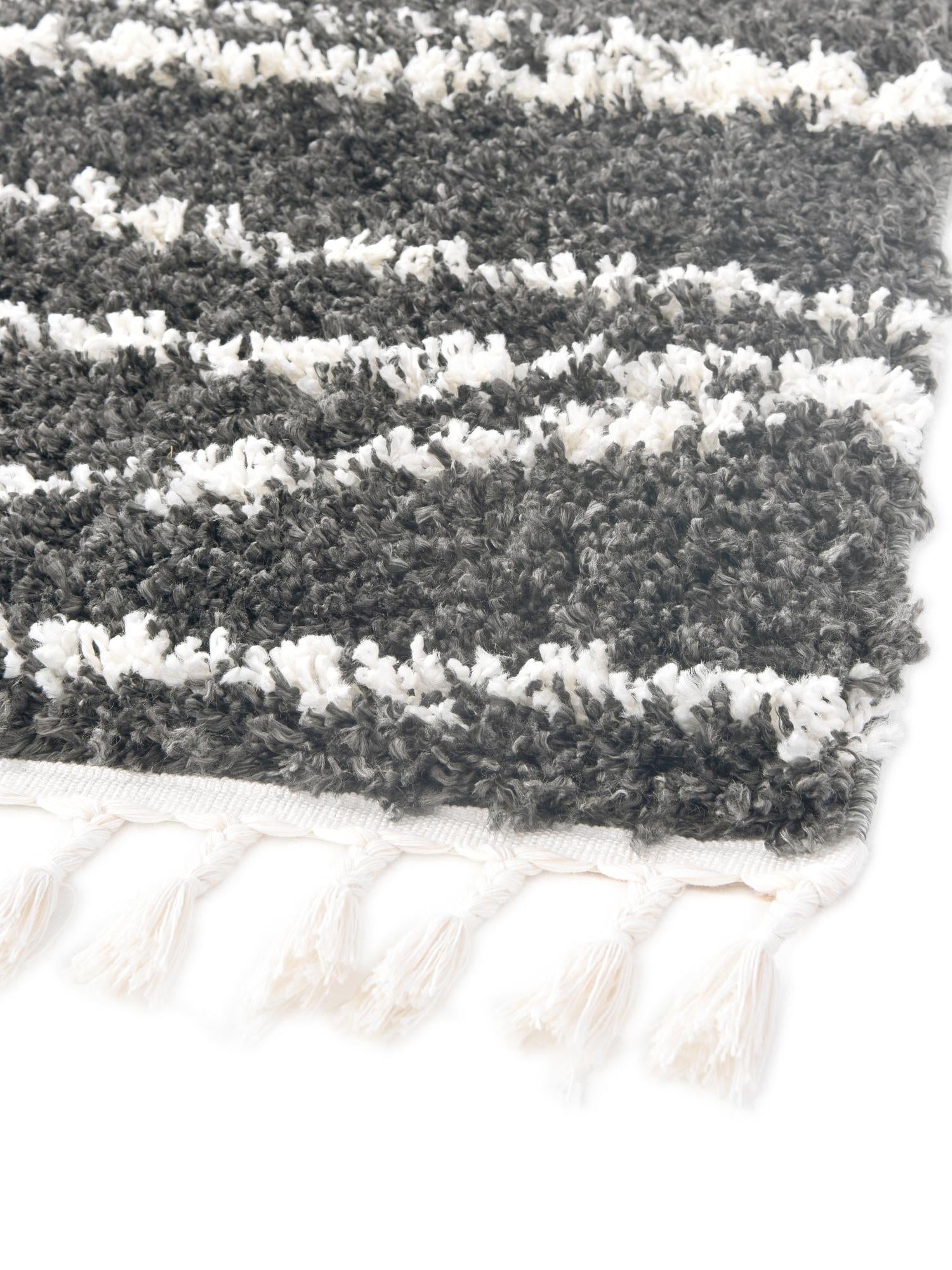 Gray 5' 3 x 8' Serenity Shag Rectangle Area Rug Thick Soft Touch Fluffy & Plush Shaggy Pile Carpet for Living Rooms, Kitchen, Bedrooms, Office, Dorms for Sale at Rug Engine