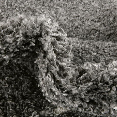 Gray 7' 10 x 10' Serenity Shag Rectangle Area Rug Thick Soft Touch Fluffy & Plush Shaggy Pile Carpet for Living Rooms, Kitchen, Bedrooms, Office, Dorms for Sale at Rug Engine