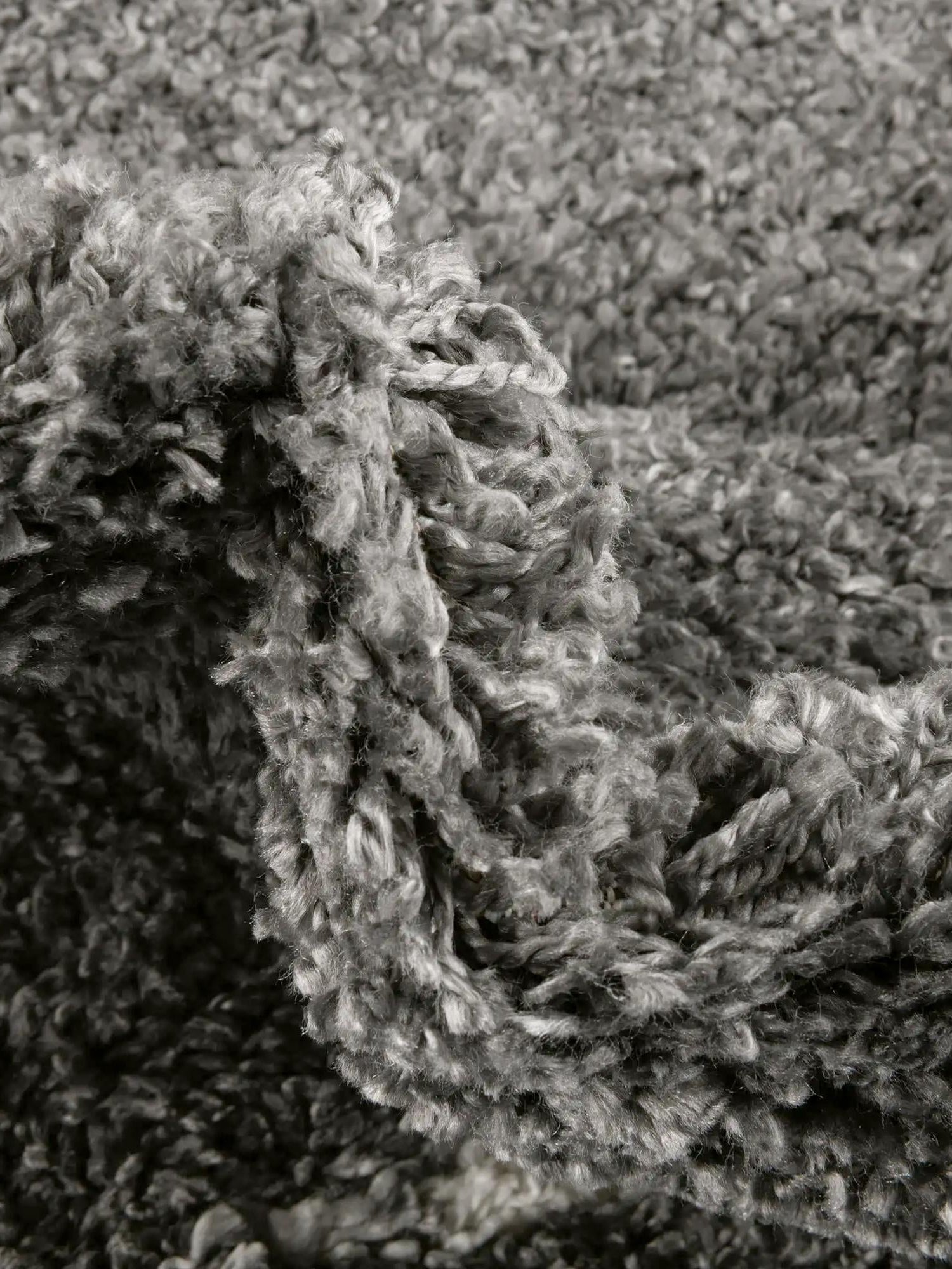 Gray 9' x 12' Serenity Shag Rectangle Area Rug Thick Soft Touch Fluffy & Plush Shaggy Pile Carpet for Living Rooms, Kitchen, Bedrooms, Office, Dorms for Sale at Rug Engine