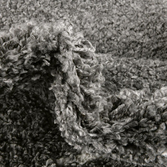 Gray 10' x 14' Serenity Shag Rectangle Area Rug Thick Soft Touch Fluffy & Plush Shaggy Pile