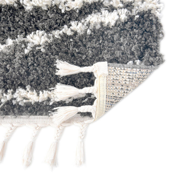 Gray 7' 10 x 10' Serenity Shag Rectangle Area Rug Thick Soft Touch Fluffy & Plush Shaggy Pile