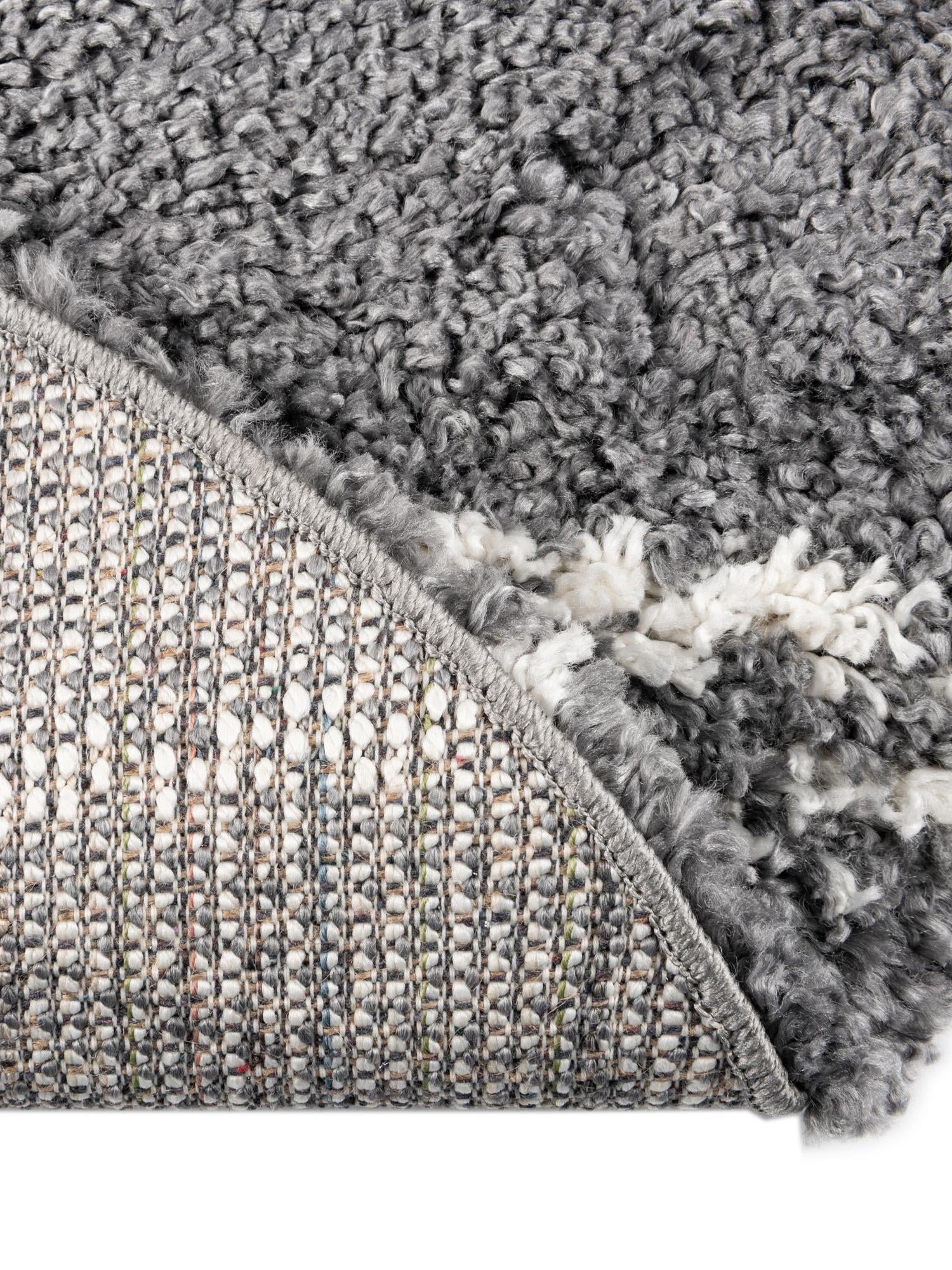 Gray 10' x 10' Serenity Shag Round Area Rug Thick Soft Touch Fluffy & Plush Shaggy Pile Carpet for Living Rooms, Kitchen, Bedrooms, Office, Dorms for Sale at Rug Engine