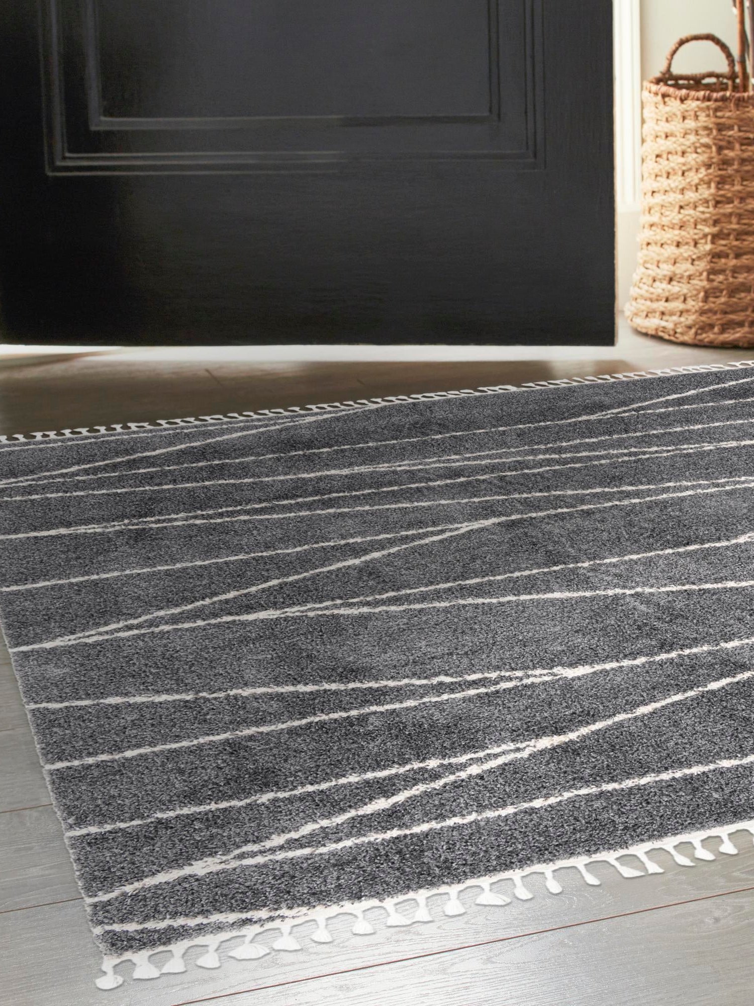 Gray 10' x 10' Serenity Shag Square Area Rug Thick Soft Touch Fluffy & Plush Shaggy Pile Carpet for Living Rooms, Kitchen, Bedrooms, Office, Dorms for Sale at Rug Engine