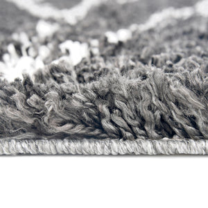 Gray 10' x 10' Serenity Shag Square Area Rug Thick Soft Touch Fluffy & Plush Shaggy Pile