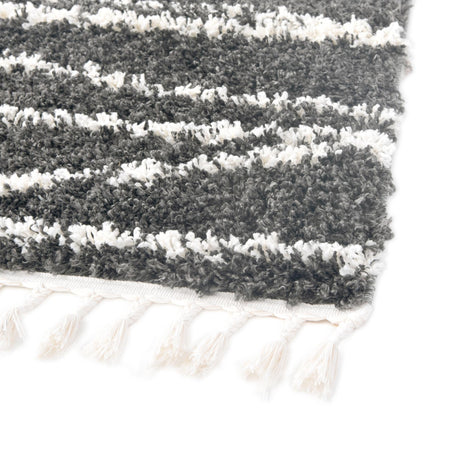 Gray 7' 10 x 7' 10 Serenity Shag Square Area Rug Thick Soft Touch Fluffy & Plush Shaggy Pile Carpet for Living Rooms, Kitchen, Bedrooms, Office, Dorms for Sale at Rug Engine