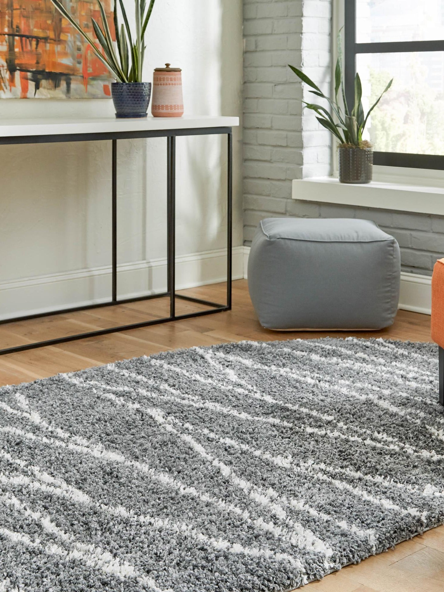 Gray 7' 10 x 10' Serenity Shag Oval Area Rug Thick Soft Touch Fluffy & Plush Shaggy Pile Carpet for Living Rooms, Kitchen, Bedrooms, Office, Dorms for Sale at Rug Engine