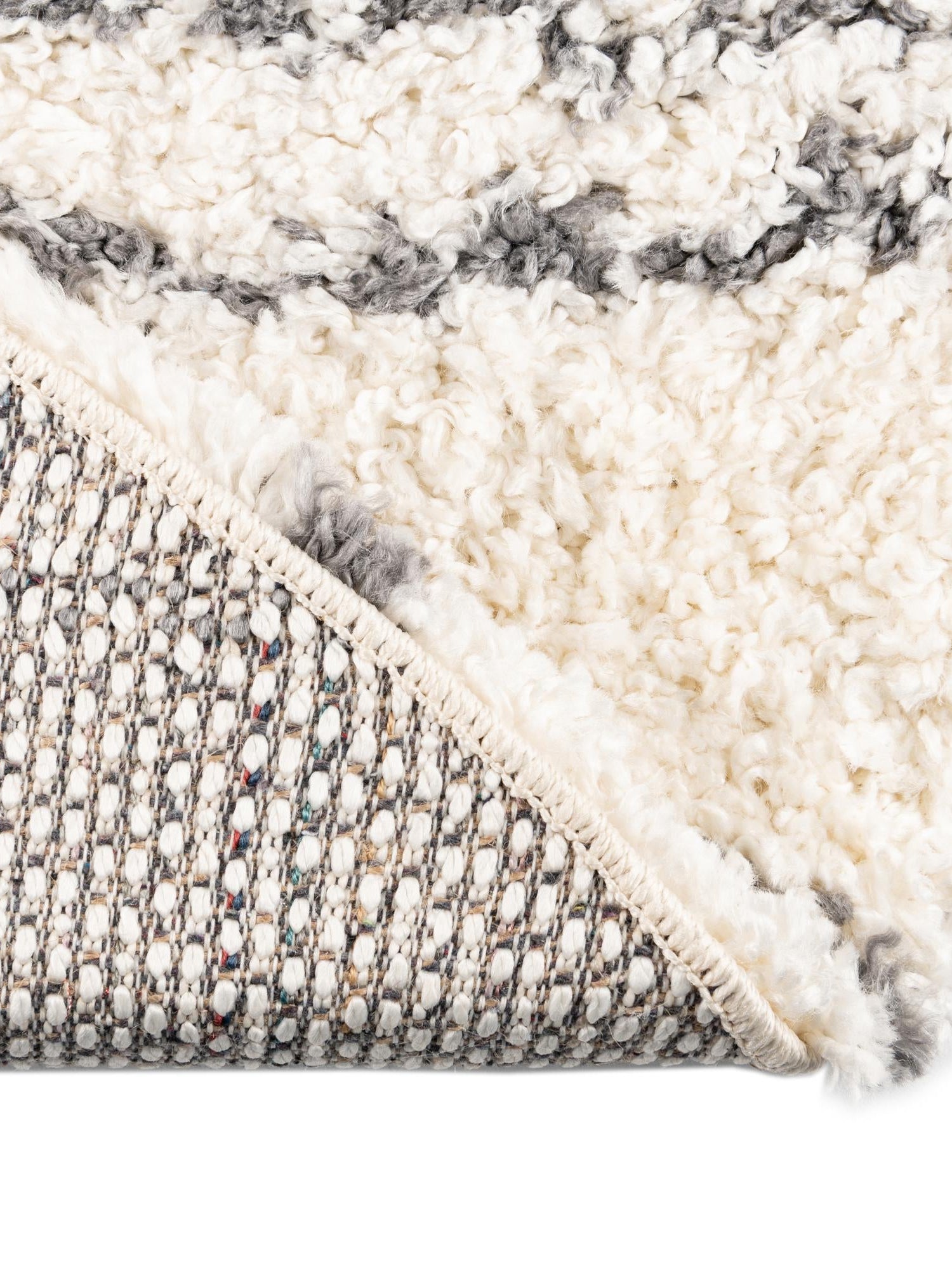 White 5' 3 x 5' 3 Serenity Shag Round Area Rug Thick Soft Touch Fluffy & Plush Shaggy Pile Carpet for Living Rooms, Kitchen, Bedrooms, Office, Dorms for Sale at Rug Engine