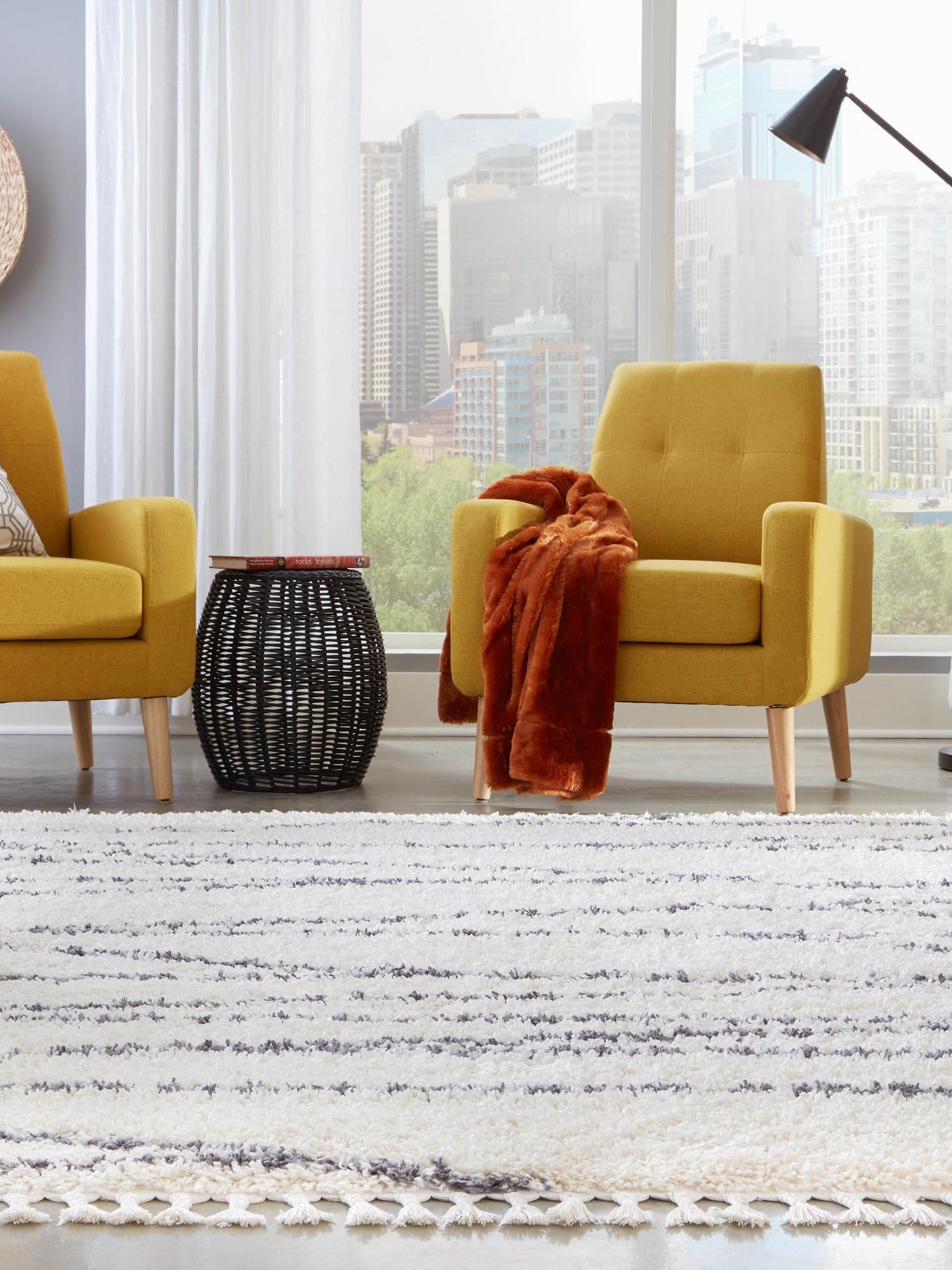 White 10' x 10' Serenity Shag Square Area Rug Thick Soft Touch Fluffy & Plush Shaggy Pile Carpet for Living Rooms, Kitchen, Bedrooms, Office, Dorms for Sale at Rug Engine