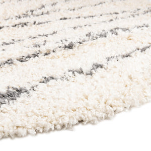 White 7' 10 x 10' Serenity Shag Oval Area Rug Thick Soft Touch Fluffy & Plush Shaggy Pile
