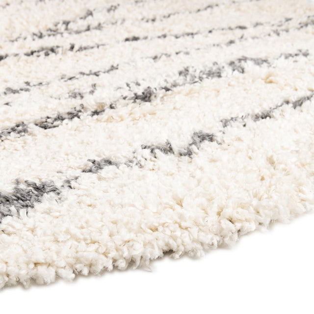 White 7' 10 x 10' Serenity Shag Oval Area Rug Thick Soft Touch Fluffy & Plush Shaggy Pile