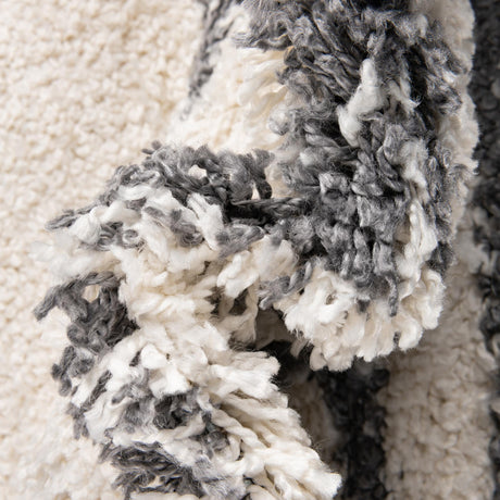 White 7' 10 x 10' Serenity Shag Oval Area Rug Thick Soft Touch Fluffy & Plush Shaggy Pile Carpet for Living Rooms, Kitchen, Bedrooms, Office, Dorms for Sale at Rug Engine
