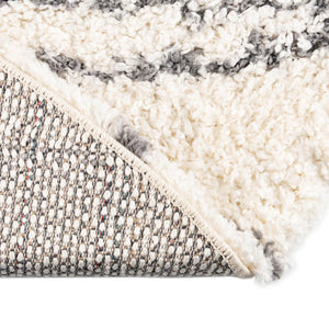 White 7' 10 x 10' Serenity Shag Oval Area Rug Thick Soft Touch Fluffy & Plush Shaggy Pile
