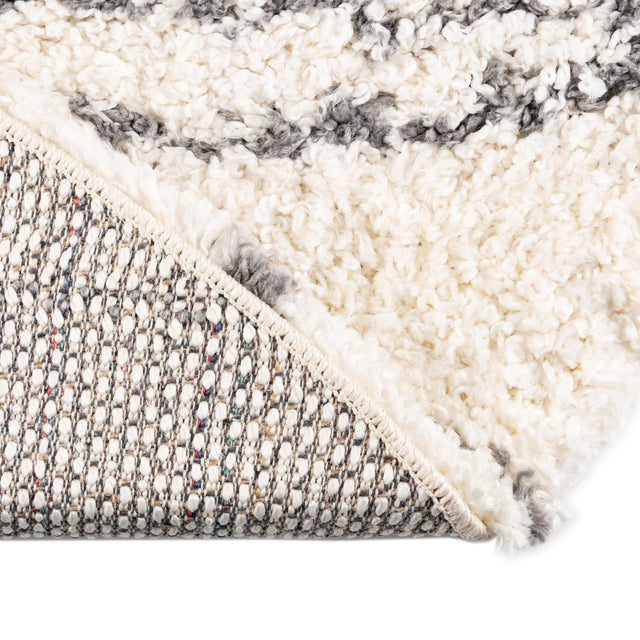 White 7' 10 x 10' Serenity Shag Oval Area Rug Thick Soft Touch Fluffy & Plush Shaggy Pile