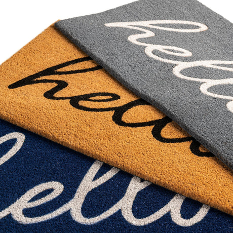 Natural 1' 6 x 2' 6 Doormat Entryway Porch Patio Deck Outdoor Area Rug 100% Coir With Vinyl Backing Carpet Mat for Outside Entryways for Sale at Rug Engine