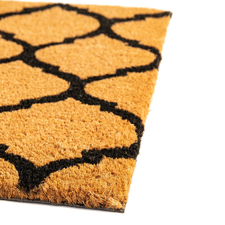Natural 1' 6 x 2' 6 Doormat Entryway Porch Patio Deck Outdoor Area Rug 100% Coir With Vinyl Backing Carpet Mat for Outside Entryways for Sale at Rug Engine