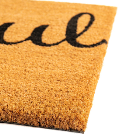 Seasonal Festive Natural 1' 6 x 2' 6 Doormat Entryway Porch Patio Deck Outdoor Area Rug 100% Coir With Vinyl Backing Carpet Mat for Outside Entryways for Sale at Rug Engine