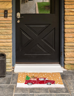 Multicolor 2' x 2' 6 Doormat Rectangle Rug