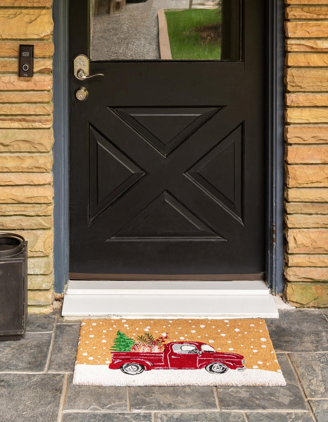 Multicolor 2' x 2' 6 Doormat Rectangle Rug
