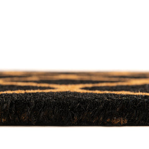 Black 2' x 2' 6 Doormat Rectangle Rug