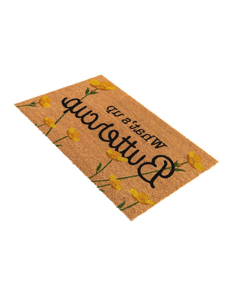 Natural 1' 6 x 2' 6 Doormat Entryway Porch Patio Deck Outdoor Area Rug 100% Coir With Vinyl Backing Carpet Mat for Outside Entryways for Sale at Rug Engine