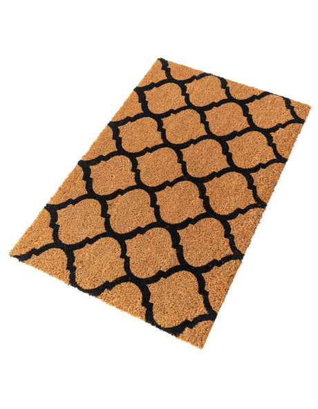 Natural 1' 6 x 2' 6 Doormat Entryway Porch Patio Deck Outdoor Area Rug 100% Coir With Vinyl Backing Carpet Mat for Outside Entryways for Sale at Rug Engine
