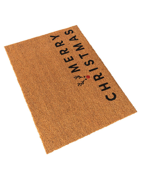 Seasonal Festive Natural 1' 6 x 2' 6 Doormat Entryway Porch Patio Deck Outdoor Area Rug 100% Coir With Vinyl Backing Carpet Mat for Outside Entryways for Sale at Rug Engine