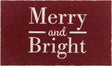 Dark Red 2' x 2' 6 Doormat Rectangle Rug