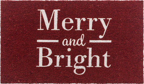 Dark Red 2' x 2' 6 Doormat Rectangle Rug
