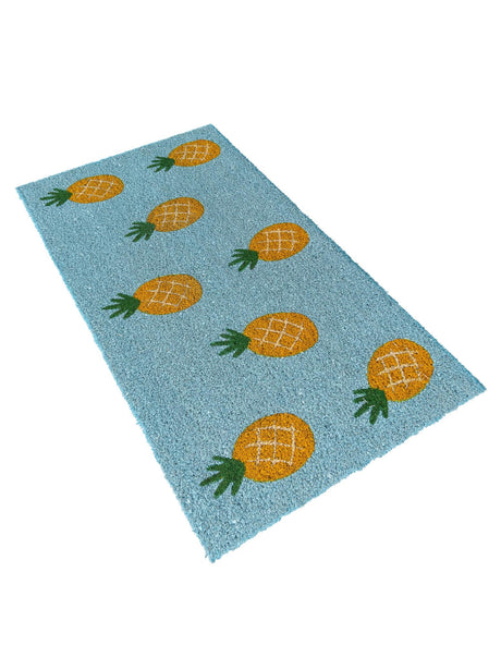 Turquoise 1' 6 x 2' 6 Doormat Entryway Porch Patio Deck Outdoor Area Rug 100% Coir With Vinyl Backing Carpet Mat for Outside Entryways for Sale at Rug Engine