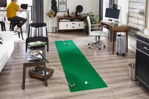 Green 1' 8 x 9' 10 Golf Runner Rug Putting Green Grass Carpet Mat With 3 Golf Balls Included for Sale at Rug Engine