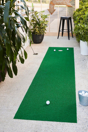 Green 1' 8 x 9' 10 Golf Runner Rug Putting Green Grass Carpet Mat With 3 Golf Balls Included for Sale at Rug Engine