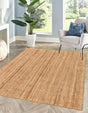 Natural 4' 1 x 6' 1 Braided Jute Luxe Rectangle Rug
