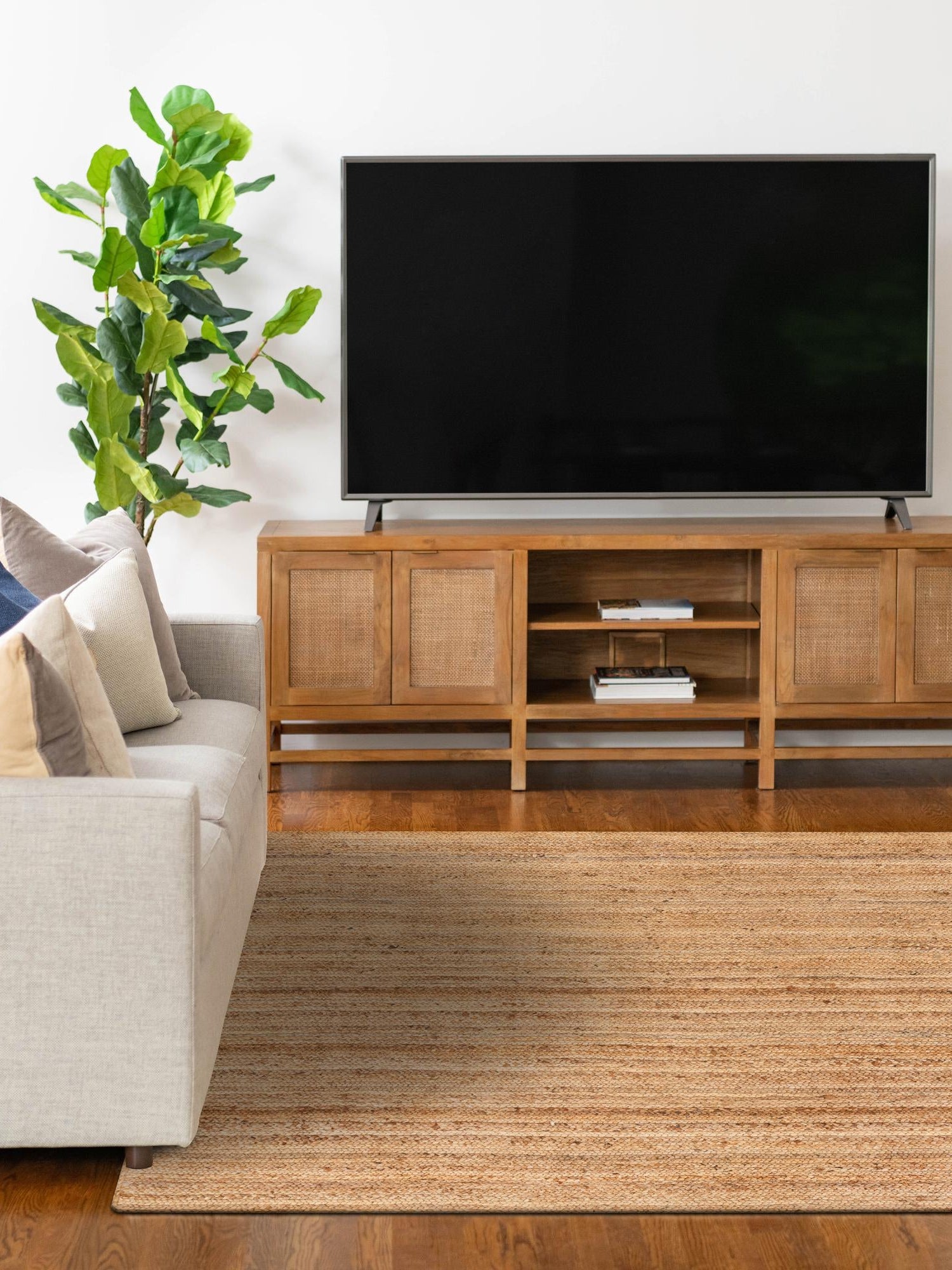 Natural 9' x 12' Braided Jute Luxe Rectangle Area Rug 100% Jute Hand Braided Luxury Natural Eco-Friendly Boho Style Carpet for Living Rooms Dining Office Space Dorms for Sale at Rug Engine