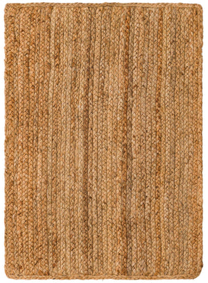 Natural 2' x 3' 1 Braided Jute Luxe Rectangle Rug