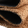 Natural 8' x 8' Braided Jute Luxe Square Rug