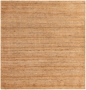 Natural 8' x 8' Braided Jute Luxe Square Rug